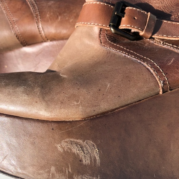 Vintage Y2K mocha platform knee high boots 7.5 - Picture 2 of 5